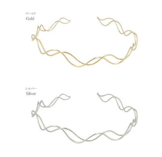 日本 Osewaya波浪線條頭箍