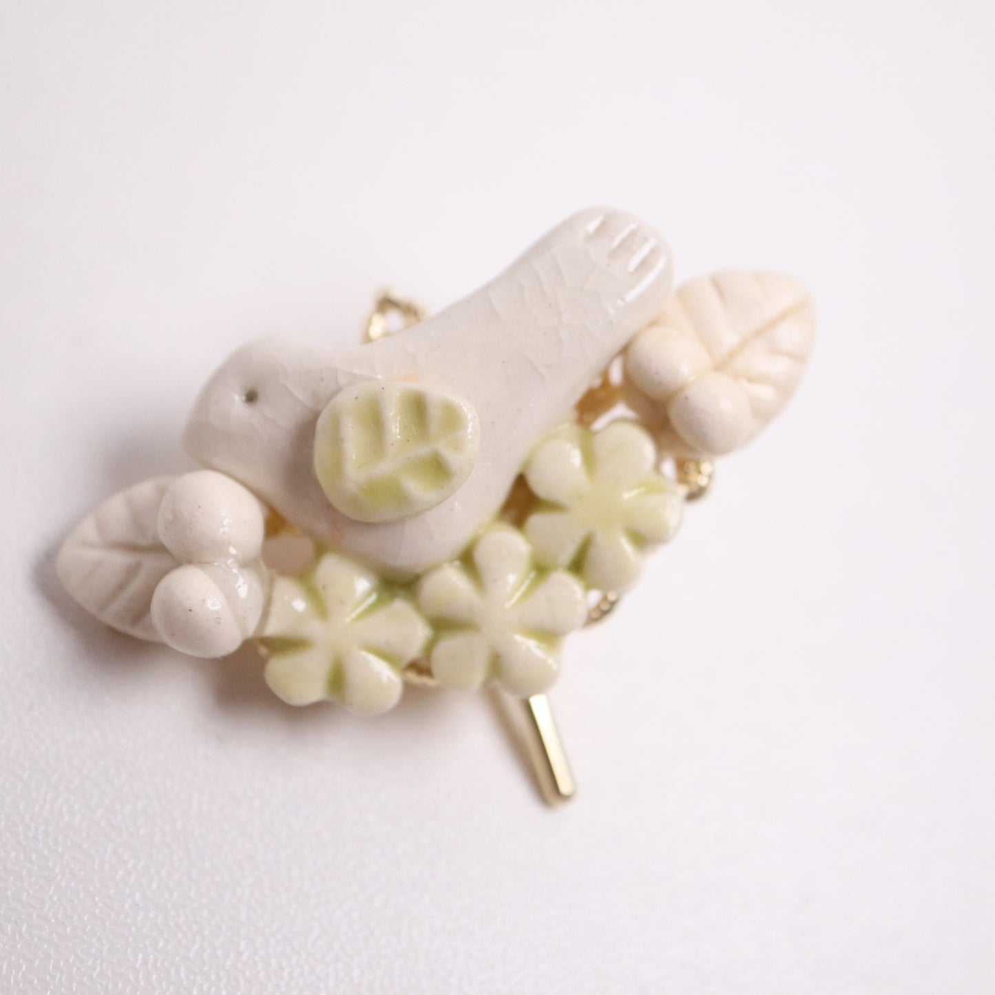 <Handmade in Japan> 手工陶藝小動物髮插