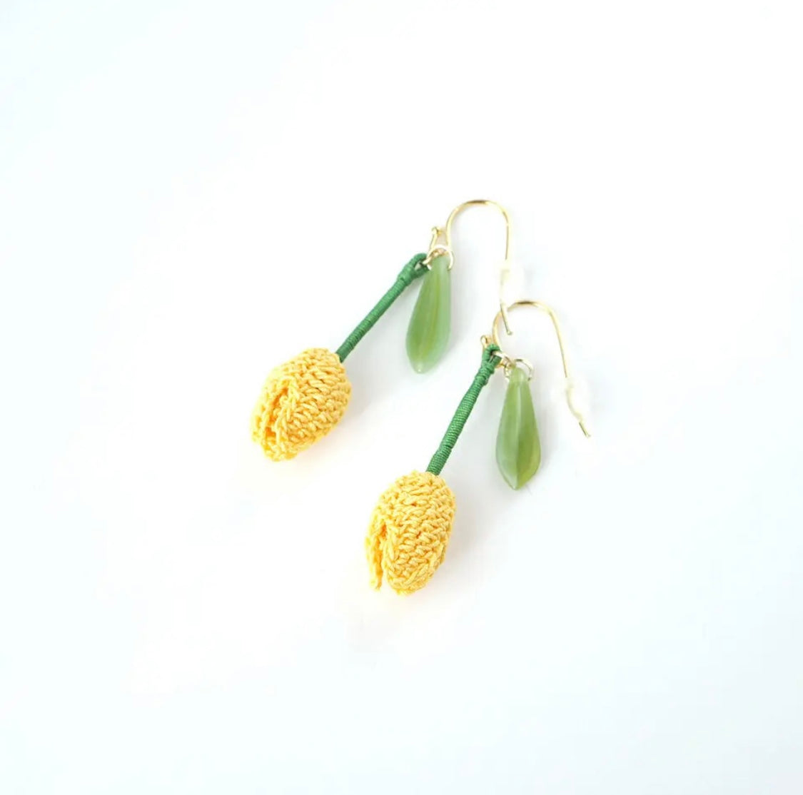 <Handmade in Japan> 編織鬱金香耳環