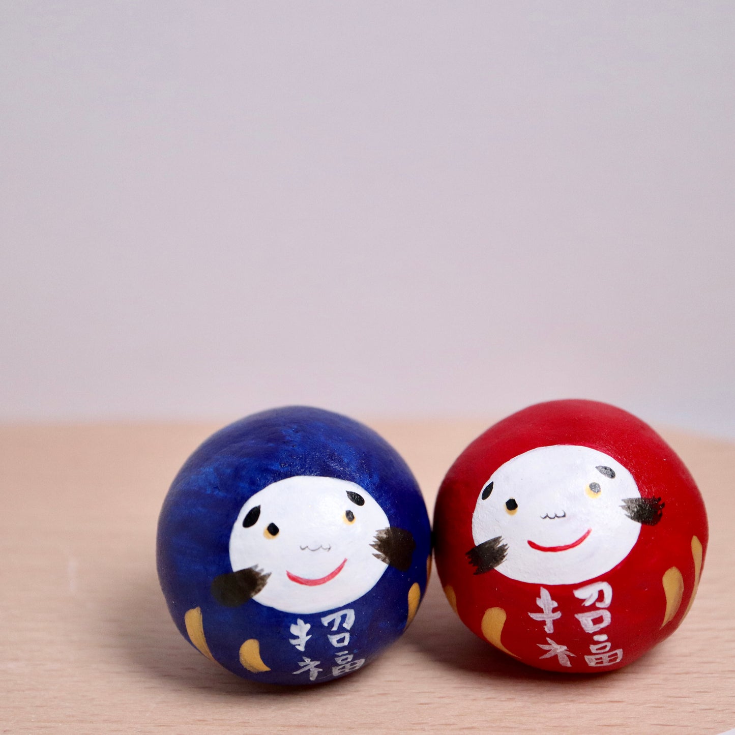 <Handmade in Japan> 可愛粉粘土達摩仔