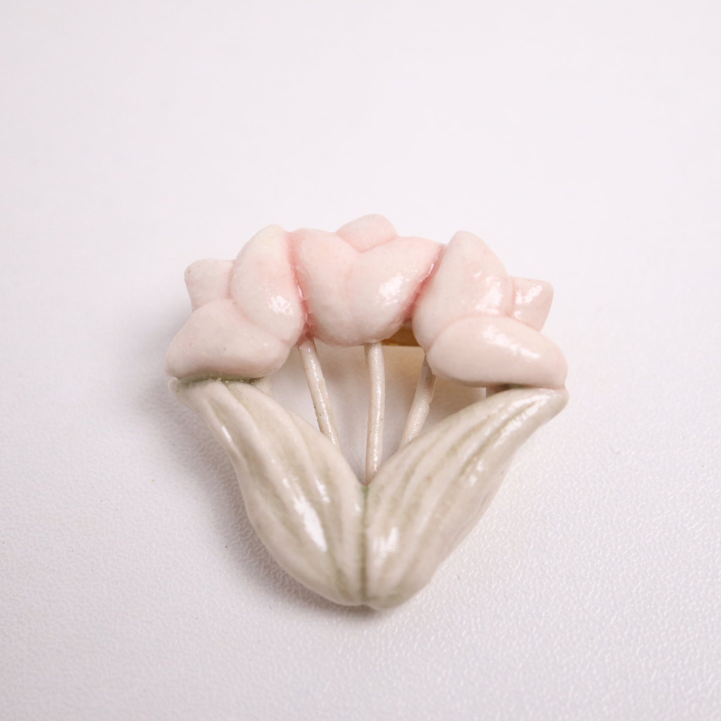 <Handmade in Japan> 手工陶藝小動物心口針