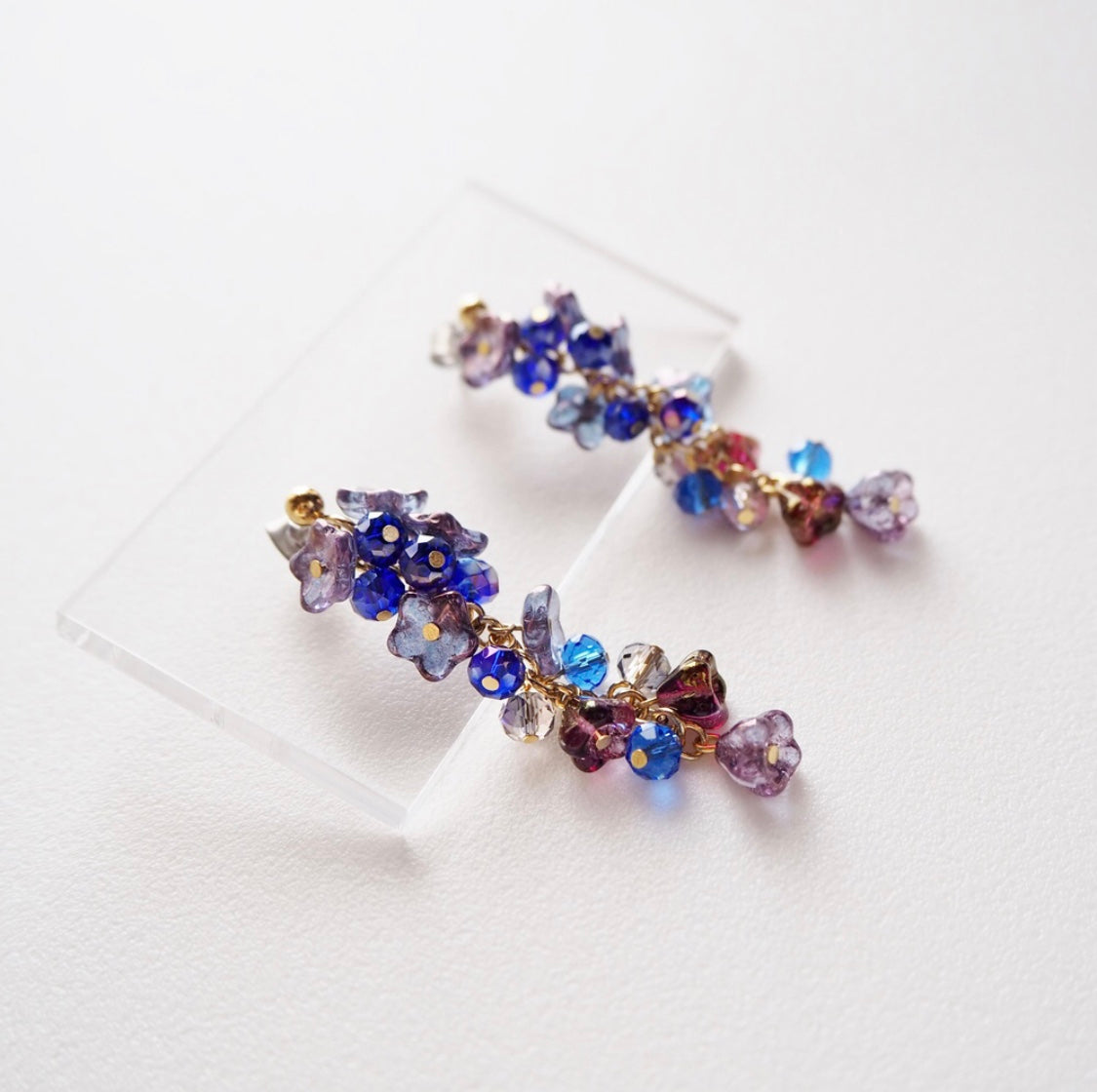 <Handmade in Japan> 藤の花耳環