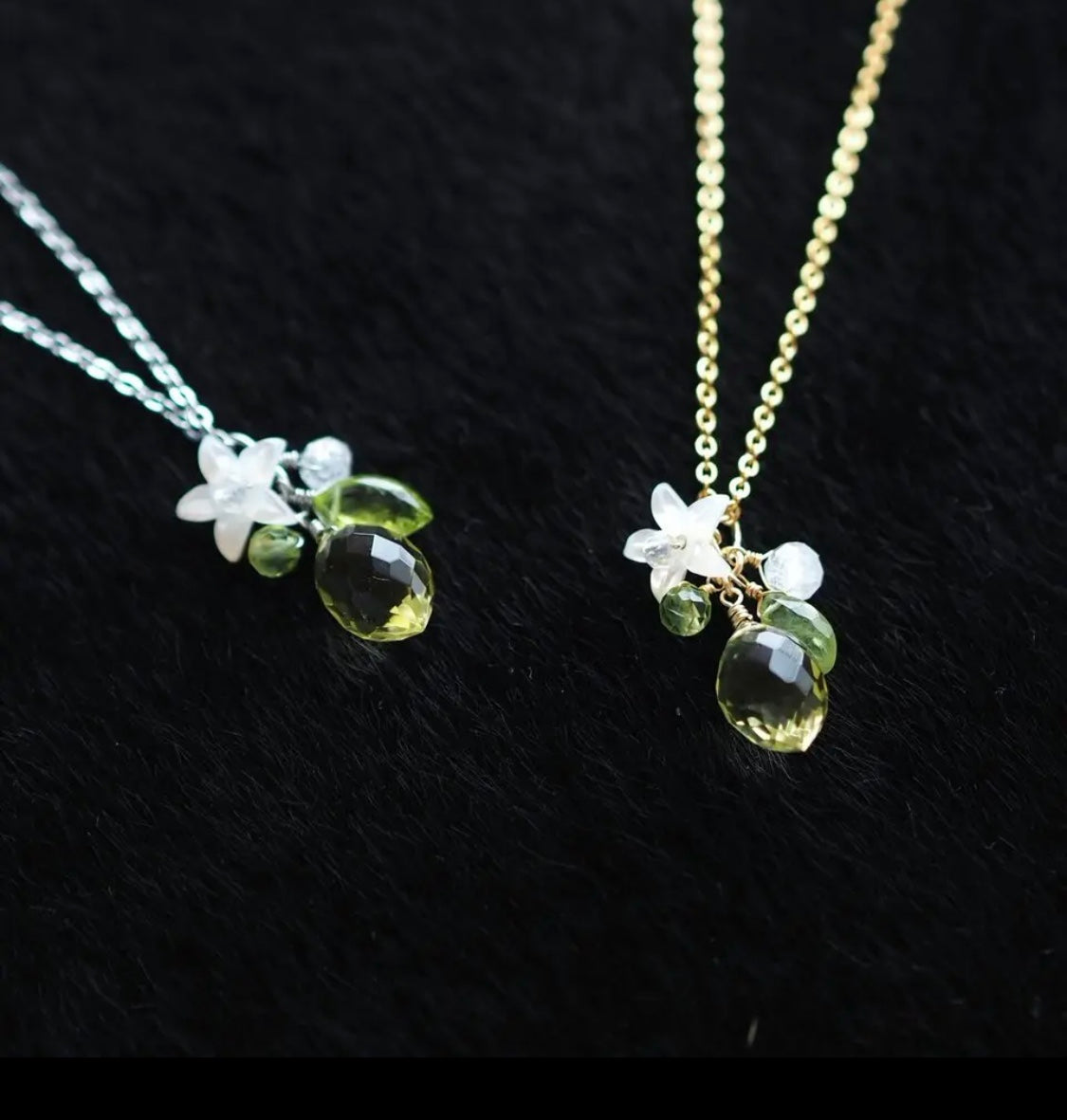 <Handmade in Japan> 天然石檸檬頸鏈
