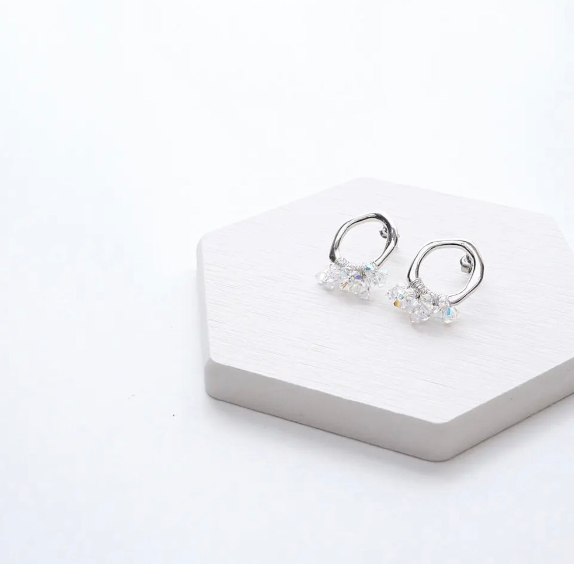 <Handmade in Japan> Swarovski水晶耳環