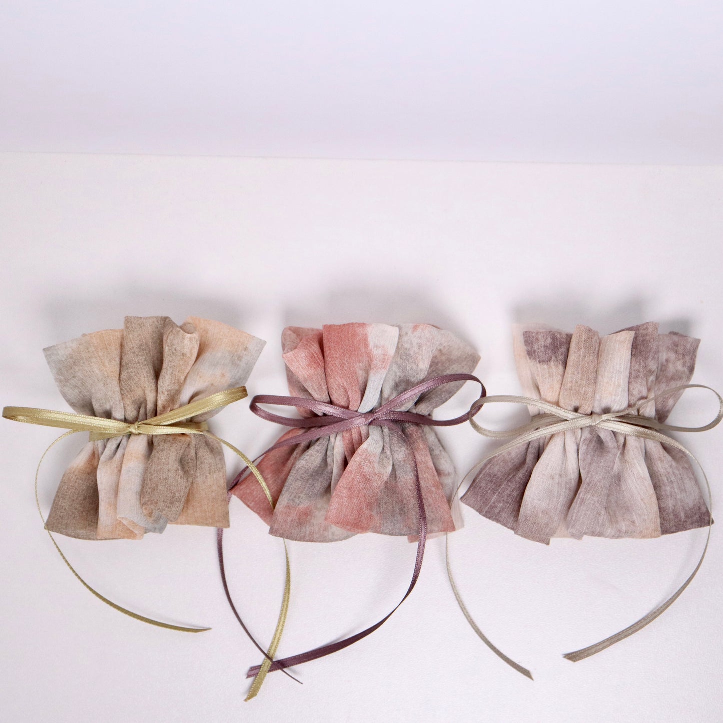 日本製 Osewaya染布雪紡配幼絲帶hair cuff