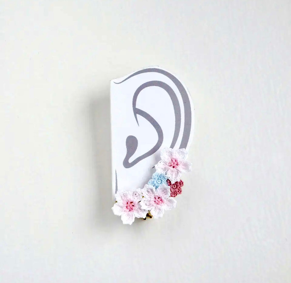 <Handmade in Japan> 春爛漫櫻花耳夾/耳骨夾