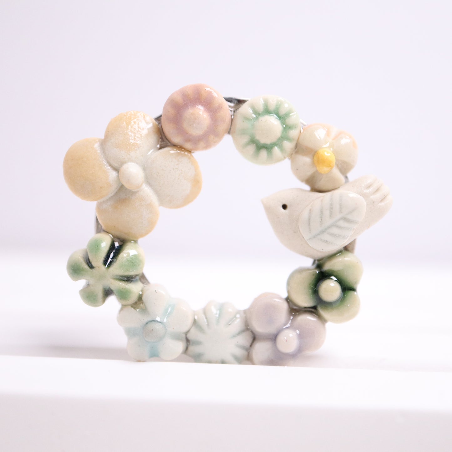 <Handmade in Japan> 手工陶藝小動物心口針