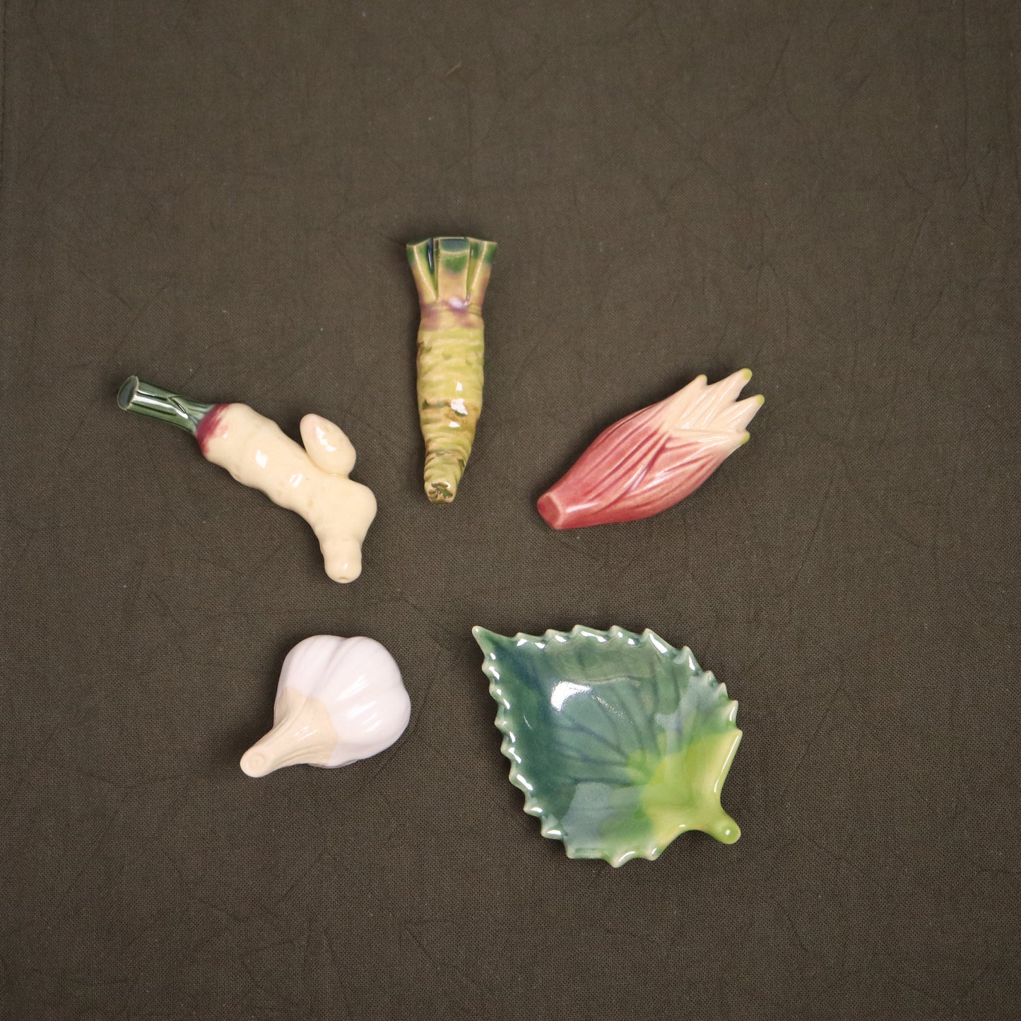 <Handmade in Japan> 箸置き 香味野菜set