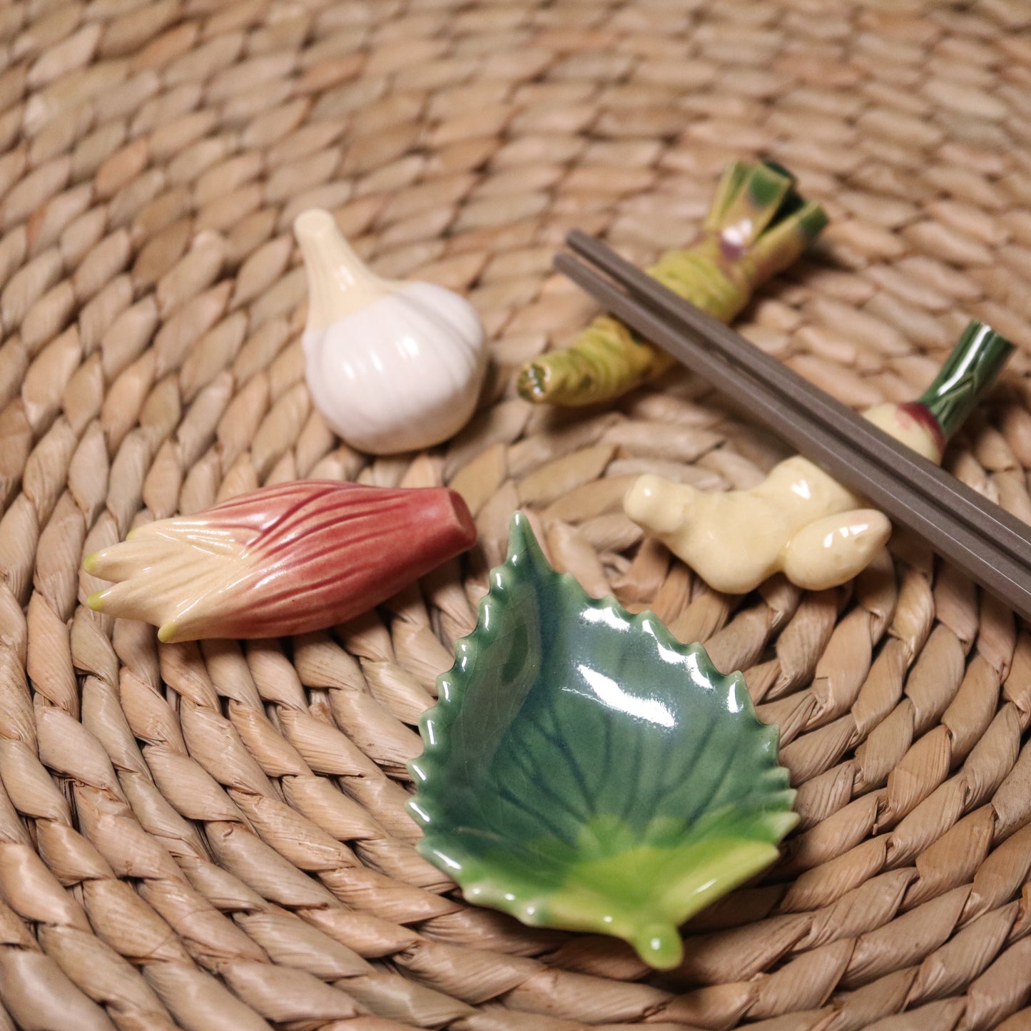 <Handmade in Japan> 箸置き 香味野菜set