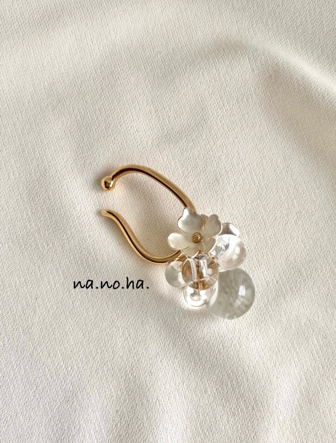 <Handmade in Japan> 花簇 ear cuff