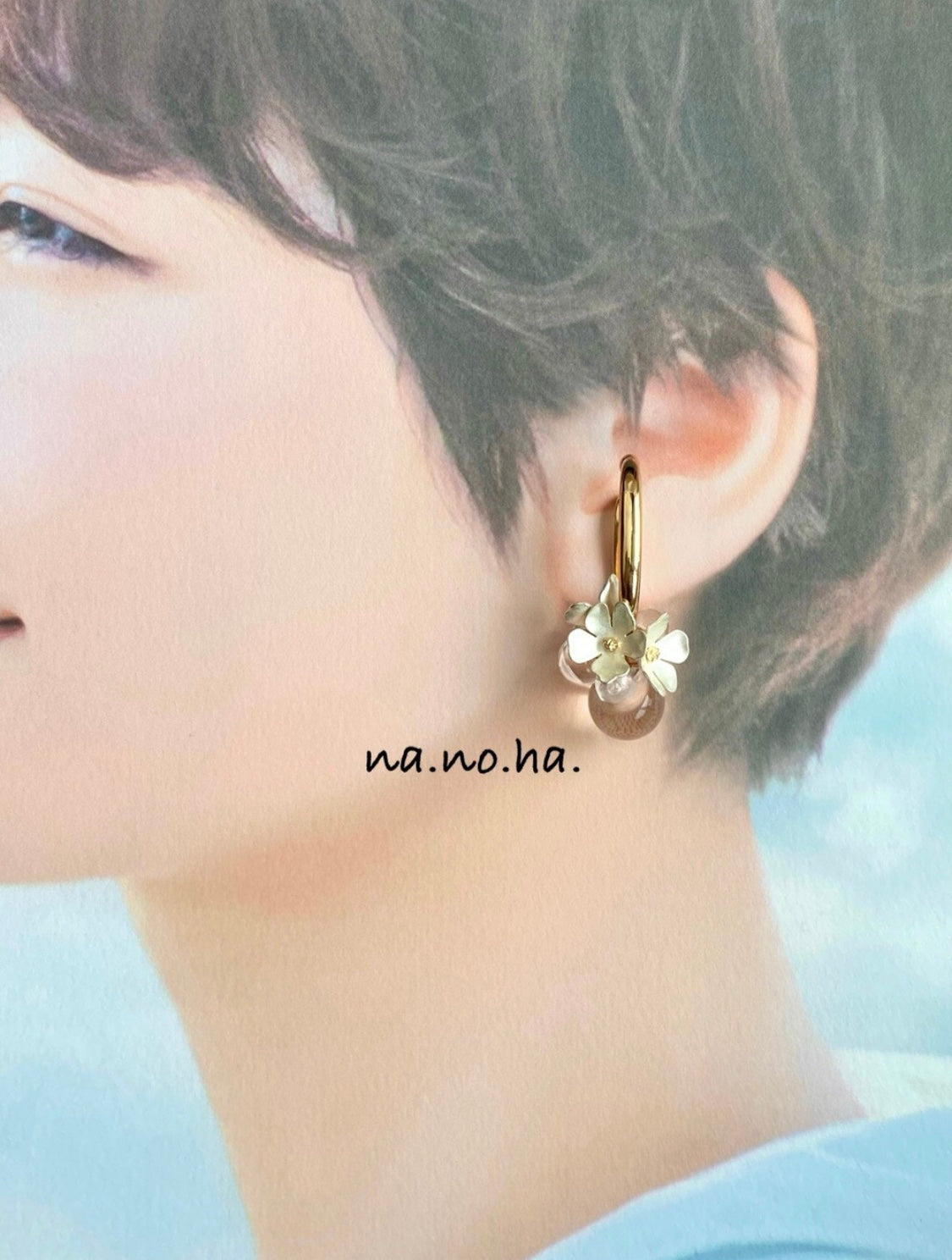 <Handmade in Japan> 花簇 ear cuff